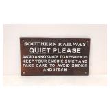 Southern Railway Cast Iron Sign