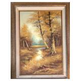 Signed Oil on Canvas landscape