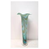 Murano style blown vase  -  Unmarked