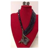 Heidi Daus Amethyst Swarvoriski Crystal necklace