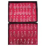 48 Glass prisms decorations