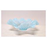 Ice Blue Opalescent Hobnail Bowl