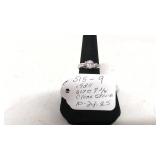 Marked Sterling Ring & CZ stone