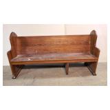 6 ft. Pine Deacon Bench