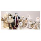 (7) Holiday Decor Santas