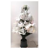 32" Fiber Optic Poinsettia Bush - Original box