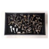 Collection 50 old and unusual keys