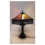 Textured Stained Glass Tale Lamp