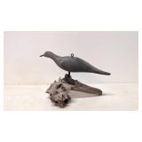 Vintage Signed Folk Art Pigeon on driftwood