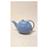 Vintage Hall China Blue lidded teapot