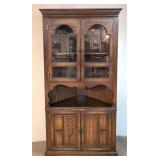 Solid Oak Corner Cabinet
