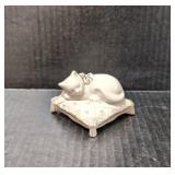 Lenox "Dreaming Away" cat on pillow