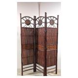 Bamboo & Rattan Folding Screen / room divider