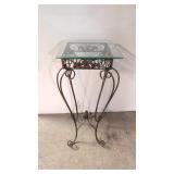 Traditional wrought iron plant stand