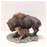 1994 homco Porcelain American Bison Figurine