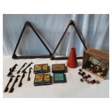 Vintage Billiards Racks, Tips & Repair, Tally
