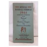 Lot of Two 1944 Official Baseball Schedules &...