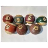 Vintage Billiard Pool Balls