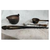 Antique Cast Iron Kettle and more