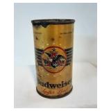 Vintage Budweiser Lager Beer Flat Top Can