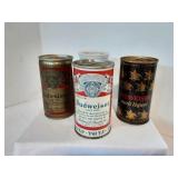 Vintage Budweiser Cans & Handkerchiefs