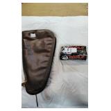 Leather gun case and 9mm Bullets