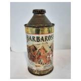 Vintage Barbarossa Beer Cone Top Can