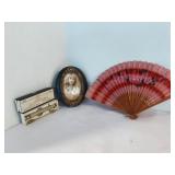 Vintage Syringe, Frame, & Fan