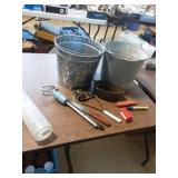 Pair of Galvanized Buckets