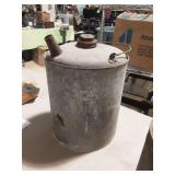 Vtg Galvanized Gas Can 2-2.5 gallon
