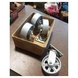 Albion 5" Cast Iron Rigid Casters