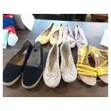 5 Pair Ladies Shoes and Sandals size 9M