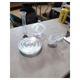 Vtg Glass Serving Dishes