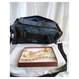 Rikonon camera case and Trifari Jewelry