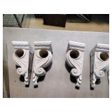 2 Pair of Resin Wall Shelves