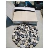 Polished River Rock Stepping Mats (3)