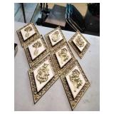 Vintage Dart Ind. Plastic Wall Plaques (7)