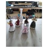 Angel Sculptures 5 and Vase