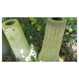 3 bird bath pedestals only