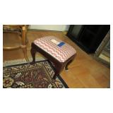 Ebroidered foot stool