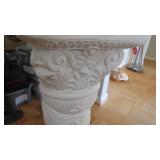 Plaster pedestal