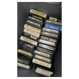 8 track cassettes plus case