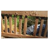 Wood porch swing