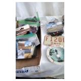 Miscellaneous  items, motorcycle license plate
