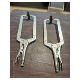 Pair of 18" Locking Clamps
