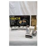 Hibachi grill , cheese grater and napkin holders