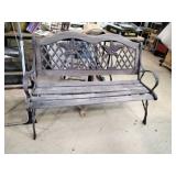 Cast Iron and Wood Bench