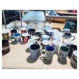 Large Assortment of Coffee Mugs