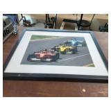 Framed Indy Car Print