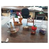 Brass and Enamel Swan Trinket Tray